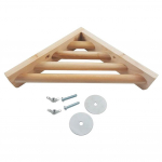 Lindude ahvena nurgaplatvorm Multifunktsionaalne linnupuidust alusriiul lemmikloomam&auml;nguasjad papagoi t&scaron;int&scaron;ilja oravale