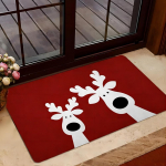 J&otilde;ulud P&otilde;hjap&otilde;dra punane vaip Tere tulemast uksematt Pere talumaja L&otilde;bus k&ouml;&ouml;k &otilde;ues siseruumides sissep&auml;&auml;s kaunistatud p&otilde;randamatt 40x60cm 16x24inch