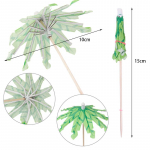 DIY Summer Cocktail Parasols Picks Drink Umbrellas Hawaiian Tropical juice Stirrers Fruit Sticks Luau Hawaii Beach Party Decor