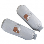 1 paar saastumisvastast varruka katet veekindel armas koomiksimustriga mustusekindel kaitsev manseti disain mustusekindlad varrukad ADM must