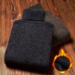 Meeste retro kaelusega paksendatud kampsun, silmkoeline pullover, suures suuruses topid XXXL