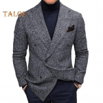 Meeste &uuml;likonnamantel, rev&auml;&auml;riga pikkade varrukatega, &uuml;herealine, taskutega &uuml;likonnapintsak, kitsas l&otilde;ige, t&ouml;&ouml;riietus M pruun