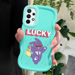 V&auml;rvitud mustriga Big Wave Edge pehmest silikoonmaterjalist Macaron telefoni&uuml;mbris, p&otilde;rutuskindel kaitsev kummist korpus Samsung Xiaomi Poco Redmi jaoks Samsung A10S valge