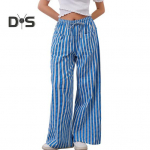 Naiste p&uuml;ksid n&ouml;&ouml;riga elastne v&ouml;&ouml;koht laia s&auml;&auml;rega kontrastv&auml;rviline triibuline tr&uuml;kk madala v&ouml;&ouml;kohaga taskutega vabaaja puhkuse rannap&uuml;ksid S punane