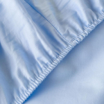 100% Egiptuse puuvill 400TC Voodipesu Voodilina Komplekt Luksuslik Kummiga lina Tasased linad Padjap&uuml;&uuml;rikud Voodilina Pehme mugavus Voodipesu Twin 4pcs taevasinine v&auml;rv