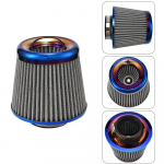 75 mm 3'' sisselaskeava suure vooluhulgaga auto &otilde;hufilter Universaalne k&uuml;lma &otilde;hu sisselaskeava koonuse sisselaske induktsioonikomplekt autotarvikud