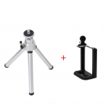 Mobiilse statiivi telefonihoidik statiivi jaoks mobiilse ringh&auml;&auml;lingu aluse jaoks Kompaktne statiiv r lauaarvuti alus Selfie Stick teleskoopadapter