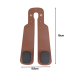 Nahast autoistme seljatugi Topeltkonksud Multifunktsionaalne autotelefoni hoidik, peidetud metallist v&auml;ike konks, auto peatoe rippuv hoiuklamber