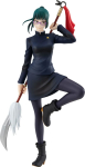 HEA NAERATAMISE FIRMA POP UP PARADE Jujutsu Kaisen Maki Zenin Plastik V&auml;rvitud T&auml;ielik Joonis G94516 Mittemastaabis black