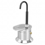 &Uuml;he toruga pott, 1 tass, 50 ml alumiiniumsulamist tilaga pliidiplaat Itaalia kohvimasin &otilde;uepidude reisimiseks