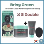 [Bring Green] Tea Tree Cica Pore Clay Pack Strong 100g(+100g+Squid Game 2 Frontman Cleansing Sponge)
