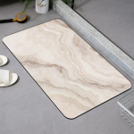 Kerge luksuslik marmorist tekstuuriga diatommuda imav kiiresti kuivav matt WC-ukse libisemiskindel ja m&auml;&auml;rdunud jalamatt 40x60cm (suction pad)