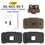 V&auml;liskiivri Valguse Kinnitusadapter Pildistamine Matkamine Universaalsed Kiivrid Taskulambi Hoidik Konks ja Aas Kinnitus P&ouml;&ouml;ratav