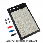 ZY-204 1600-punktine leivalaud Duponti juhtmega kaablikomplektiga, 20 cm 20/40 kontaktiga isasest isasest Duponti traadist leivalaud isetegemise elektrooniline komplekt