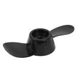 Propelleri paksendatud plastikust vastupidav 2 labaga asenduspropeller 12 V 24 V mootoritele must