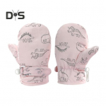 1 paar lastele talvekindad Paks pl&uuml;&uuml;svoodriga tuulekindel multikas dinosaurus K&uuml;lma ilmaga v&auml;likindad Reguleeritav kinnitusrihm libisemisvastased suusakindad S khaki