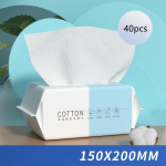 30/40 tk puuvillane n&auml;opuhastuslapp &uuml;hekordselt kasutatav p&auml;rlimustriga n&auml;or&auml;tik Pehme ilusalvr&auml;tikuga meigieemaldaja N&auml;or&auml;tik niiske kuivkasutus