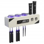 Seinale paigaldatav UV-steriliseeriv elektrilise hambaharja hoidja ja kuivati