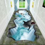 3D elutuba Ilus maastik P&otilde;randamatt Vaip Magamistuba T&auml;isvoodi voodi k&otilde;rval roomav matt diivanilaud sissep&auml;&auml;su uksematt 120*160cm