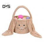 Lihav&otilde;ttekorv V&auml;ike karusnahast j&auml;nkukorv koheva k&otilde;rvaga j&auml;nku n&auml;oga lihav&otilde;tte&auml;mbriga lastele kingituste kott poistele t&uuml;drukutele valge