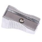 1 tk alumiiniumsulamist pliiatsiteritaja, &uuml;he auguga pliiatsiteritaja kaldmetallist pliiatsiteritaja 2.3*1.3*0.9cm