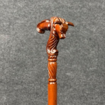 93.98 cm Bull Head Wooden Walking Stick Handcrafted Cane for Stability Style Unique Gift for Men and Women Best Gift for Him