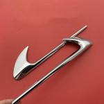 2 tk Tuulutusava Tiiva Liist Embleem Tera Logo V8 BITURBO 4MATIC+ C200 C300 E300 E400 W213 Autole K&uuml;ljekleebis Bright silver fender
