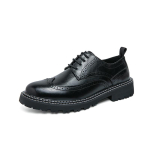 Must Brogue Kingad Meestele Disainer Nahast Vabaaja Kingad Mehele Luksusbr&auml;nd Oxford Kingad Meestele 2024 Zapatillas De Hombre Chaussure 38 valge
