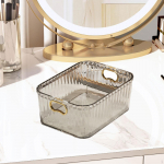 Acrylic Makeup Storage Bin Jewelry Organizer Built in Handles 23.3x15.7x8.8cm Basket puhas