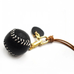 Handmade Leather Bag chram three-dimensional baseball Nordic ins cowhide bag pendant car keychain pendant car interior