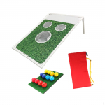 Golfi Chipping Cornhole Komplekt Sisaldab 12 Palli, Matte ja Kandekotti, Kaasaskantav Sihtm&auml;rk