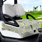 Golf Cart Seat Cover Blanket Accessories Easy Install for 2 Person Club Car to Clean roheline