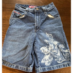 RogueWave Demin L&uuml;hikesed P&uuml;ksid Vintage Graafilised Denim L&uuml;hikesed P&uuml;ksid Noorte Skater Retro Jeans Y2k Jeans Baggy Jorts M