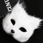 Karvase rebase kujuga n&auml;omask loomade kassikarvadega halloweeni cosplay karnevalipeo mask maskireklaamide rekvisiidid peakate seksikad imitatsioonim&auml;nguasjad punane