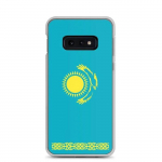 Coque T&eacute;l&eacute;phone &ndash; Kasahstani ametlik &ndash; Samsung Galaxy S10e &ndash; Drapeau &ndash; Supp &ndash; Mitmev&auml;rviline