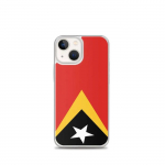 Coque iPhone - mitmev&auml;rviline - Drapeau Timor oriental - Souple - TPU - &Uuml;hilduv iPhone 13 mini
