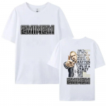 R&auml;ppar Eminem Uue Albumi Graafilise Tr&uuml;kiga T-s&auml;rgid Meestele Naistele Hip Hop Trend L&uuml;hikeste Varrukatega T-s&auml;rk Suvine Puuvillane T-s&auml;rk F&auml;nnidele Kingitus L
