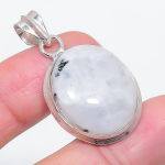 Natural Moonstone Gemstone 925 Sterling Silver Jewelry Pendant 1.58 z1y19