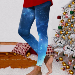 Naiste moodsad tr&uuml;kitud elastse v&ouml;&ouml;kohaga Slim Fit elastsed jooga vabaaja p&uuml;ksid L