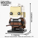 MOOXI Brickheadzed Space Wars Filmi Figuurimudel Jedi Tormis&otilde;dur Robot Ehitusklotside Komplekt DIY Klotsid Lastele Montessori M&auml;nguasjad