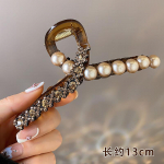 Kameelia P&auml;rl Juukseklamber T&uuml;drukutele Elegantne Hobusesaba Klamber Hai Klamber Magus Suur Krabi K&uuml;&uuml;nis Juukseaksessuaarid Peakate