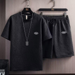 Vahvlikomplektid Meeste s&uuml;gisene vabaaja t-s&auml;rk + l&uuml;hikesed p&uuml;ksid, kost&uuml;&uuml;m, korvpall, spordikost&uuml;&uuml;m, kirjatr&uuml;kk, &uuml;hev&auml;rvilised lahtised meeste spordi&uuml;likonnad XXXL