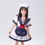 eBay allikas, meremehestiilis laste meremeeseelik cos Lolita anime m&auml;ngukost&uuml;&uuml;m t&uuml;drukutele L/120