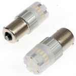 Takenous_Plus S25 LED &Uuml;he kontaktiga BA15s Bussimarkeri L&auml;bipaistev Pirn Valge 24v Kontroll 2 tk pakis (S25 &Uuml;ksik) S25 Single