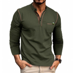 Meeste Fit pikkade varrukatega Henley s&auml;rgid Stretch aluspesu vabaaja &uuml;laosad, n&ouml;&ouml;bid, hingavad spordis&auml;rgid, sportlikud treeningud, niiskust &auml;rajuhtivad T-s&auml;rgid XL