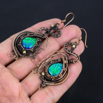 Austraalia kolmikopa k&otilde;rvar&otilde;ngad, 999 vasktraadiga &uuml;mbritsetud k&otilde;rvar&otilde;ngad, K&auml;sitsi valmistatud v&auml;&auml;riskivist ehted k&otilde;rvar&otilde;ngad M&auml;lestusp&auml;evaks 3.07 Inches