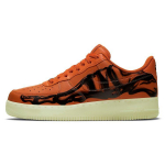 Nike Air Force 1 Low Oranž Skelett Unisex Tossud Starfish Valge Must CU8067-800 37.5