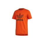 Adidas Originals Trefoil &Uuml;mmarguse kaelusega L&uuml;hikeste varrukatega T-s&auml;rk Meeste Topid Oranž Kollane GK0645 XL