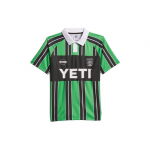 Adidas Originals X No-Comply X Austin FC &Uuml;hiselt Br&auml;nditud T&auml;hekiri Triibuline Polo Jalgpallis&auml;rk Meeste &Uuml;laosad Mitmev&auml;rviline IL9633 XS
