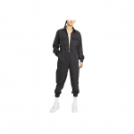 Nike Logo Tr&uuml;kiga Tasku Detailiga Pikkade Varrukatega &Uuml;hev&auml;rviline T&ouml;&ouml;jumpsuit Naistele jumpsuits Must DV2302-010 XL